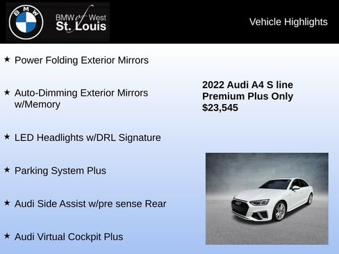 Used 2022 Audi A4 2.0T Premium Plus w/ Premium Plus Package AWD/4WD image 16