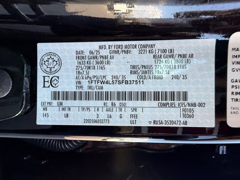 Used 2025 Ford F150 Tremor w/ Mobile Office Package AWD/4WD image 24
