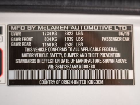 Used 2019 McLaren 570S Spider RWD image 21