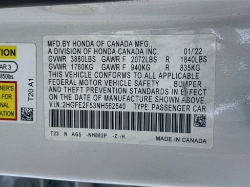 Used 2022 Honda Civic Sport image 40