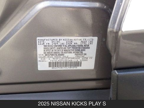 Used 2025 Nissan Kicks Play S FWD image 25