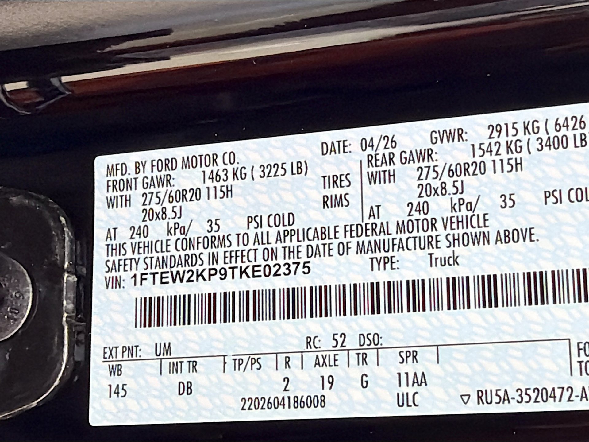 New 2026 Ford F150 STX w/ Equipment Group 200A RWD image 30