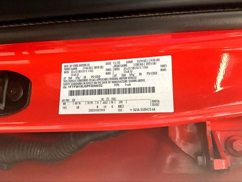 Certified 2023 Ford F150 Raptor w/ Equipment Group 802A Raptor R AWD/4WD image 36