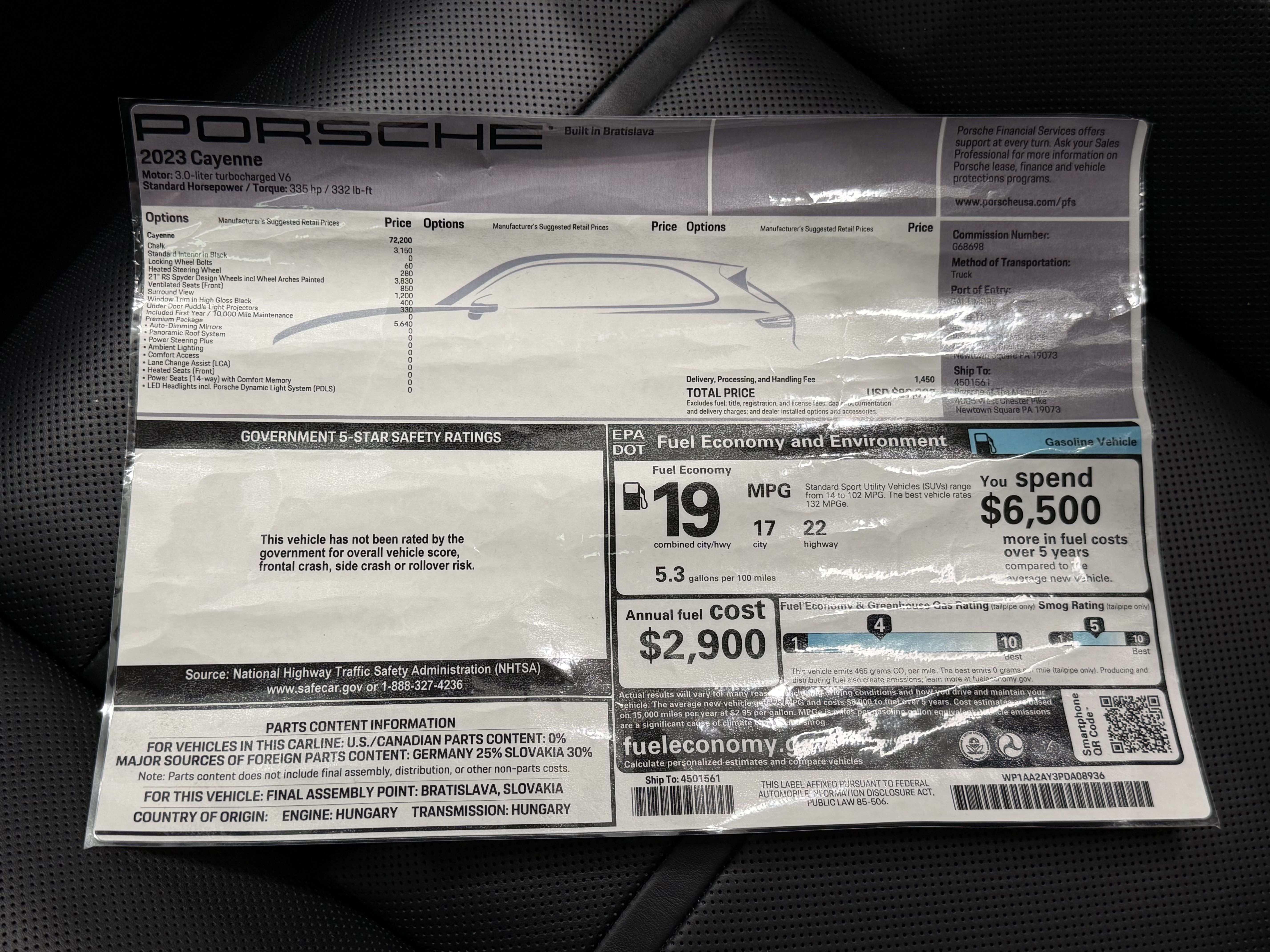 Certified 2023 Porsche Cayenne w/ Premium Package AWD/4WD image 58