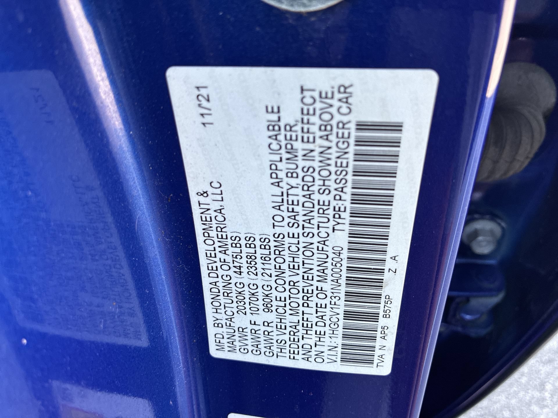 Certified 2022 Honda Accord Sport image 37