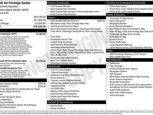 Used 2026 Audi A6 Prestige w/ Prestige Package AWD/4WD image 2