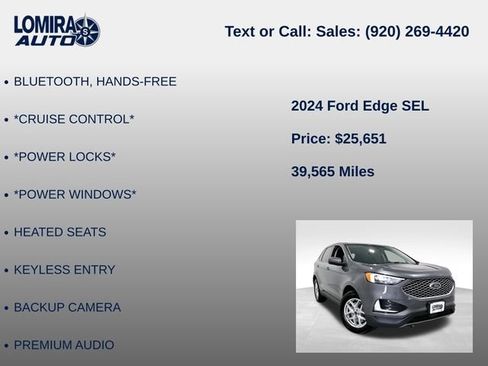 Used 2024 Ford Edge SEL AWD/4WD image 14