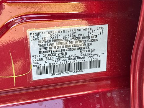 New 2026 Nissan Sentra SV w/ SV Convenience Package FWD image 26