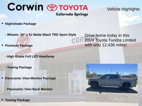 Used 2024 Toyota Tundra Limited AWD/4WD image 7