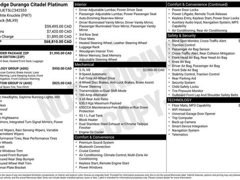 Used 2020 Dodge Durango Citadel image 7