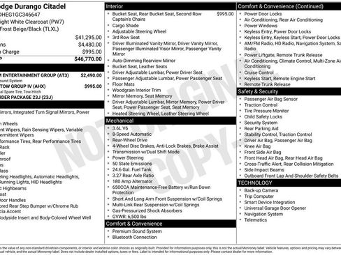 Used 2016 Dodge Durango Citadel w/ Premium Entertainment Group image 6