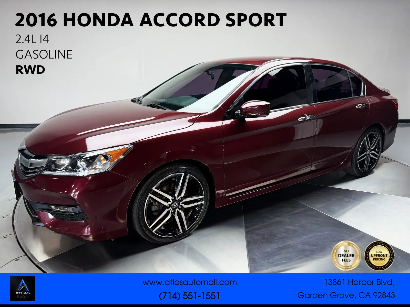 Used 2016 Honda Accord Sport image 1