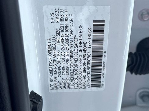 New 2026 Honda Ridgeline RTL image 33