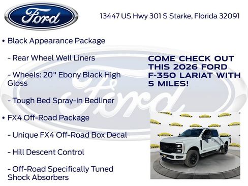 New 2026 Ford F350 Lariat w/ Black Appearance Package image 20