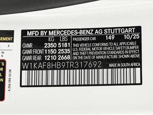 New 2026 Mercedes-Benz C 43 AMG 4MATIC Sedan image 26