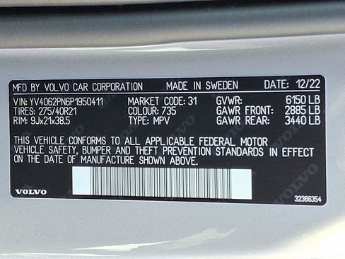 Certified 2023 Volvo XC90 B6 Plus w/ Protection Package image 28