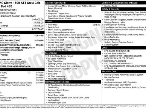 Certified 2023 GMC Sierra 1500 AT4 w/ AT4 Premium Package AWD/4WD image 6