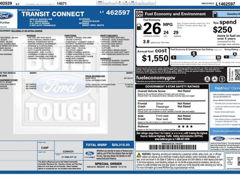 Used 2020 Ford Transit Connect XL FWD image 3