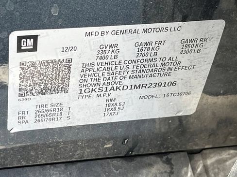 Used 2021 GMC Yukon SLE RWD image 26