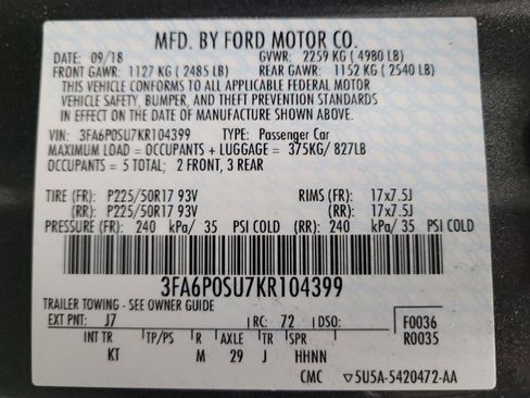 Used 2019 Ford Fusion Energi Titanium image 33