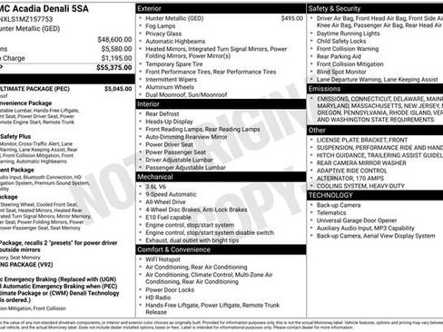 Used 2021 GMC Acadia Denali w/ Denali Ultimate Package image 5