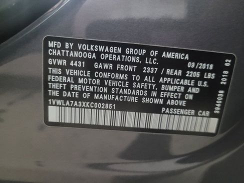 Used 2019 Volkswagen Passat Wolfsburg Edition FWD image 33