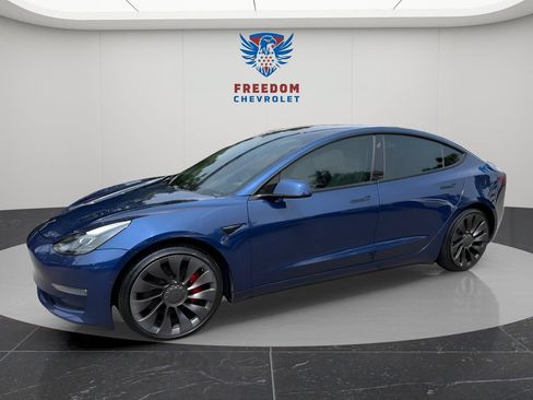 Used 2021 Tesla Model 3 Performance AWD/4WD image 2