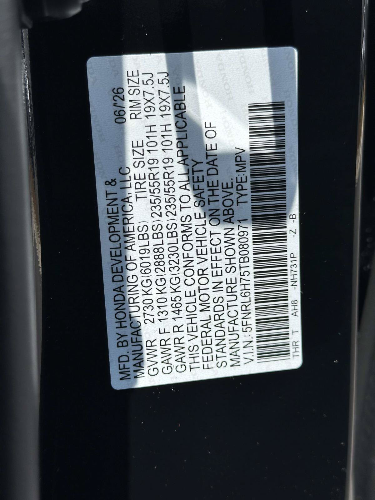 New 2026 Honda Odyssey Sport-L image 32