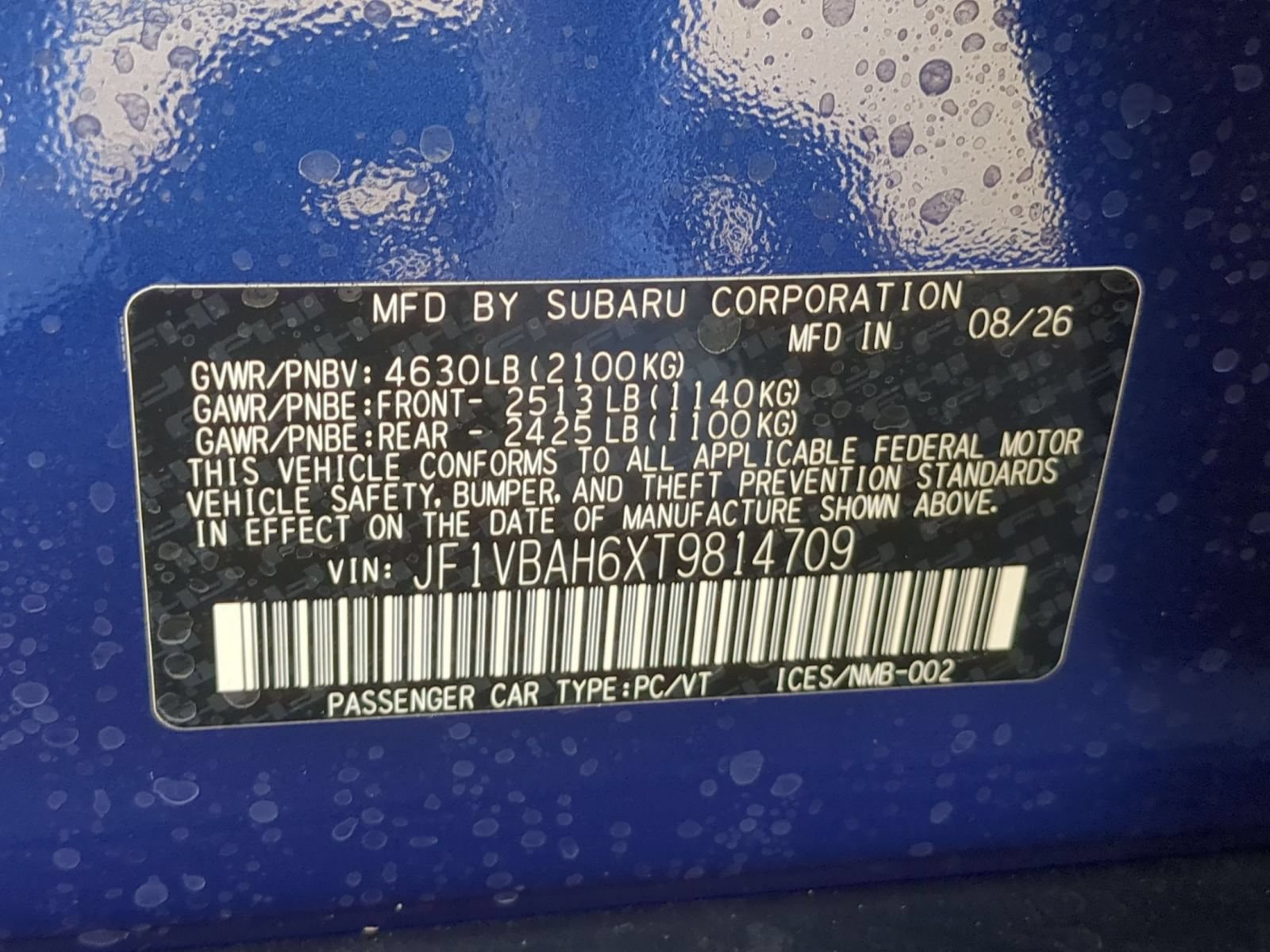 New 2026 Subaru WRX Premium AWD/4WD image 15