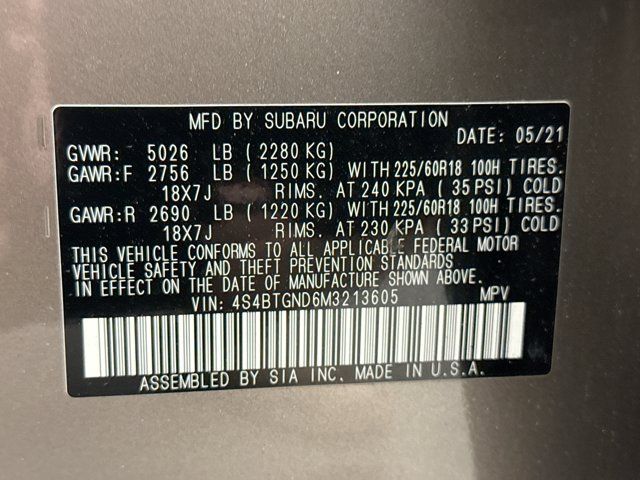 Used 2021 Subaru Outback Limited XT w/ Popular Package #2 AWD/4WD image 24