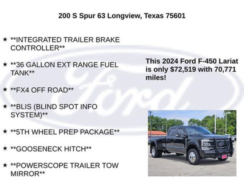 Used 2024 Ford F450 Lariat w/ Lariat Ultimate Package AWD/4WD image 30