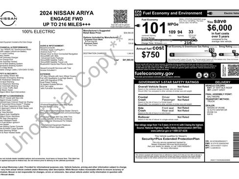 Used 2024 Nissan Ariya FWD image 50