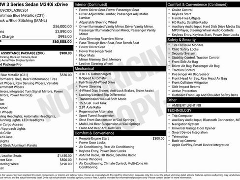 Used 2020 BMW M340i xDrive w/ Parking Assistance Package image 3