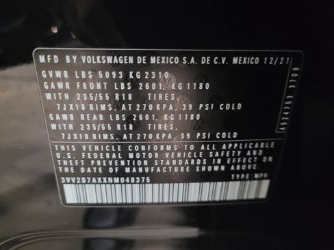 Used 2022 Volkswagen Tiguan SE image 33