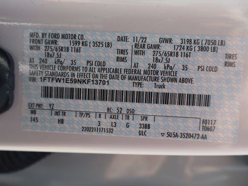 Certified 2022 Ford F150 Lariat AWD/4WD image 31