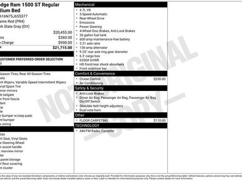 Used 2005 Dodge Ram 1500 Truck ST RWD image 7