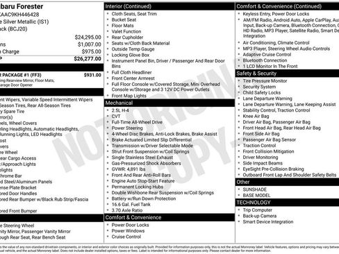 Used 2019 Subaru Forester w/ Popular Package #1 image 11
