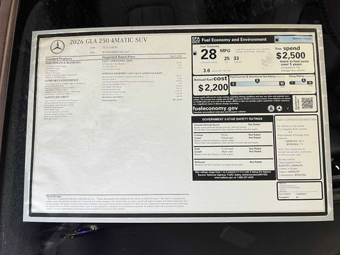 New 2026 Mercedes-Benz GLA 250 4MATIC image 41