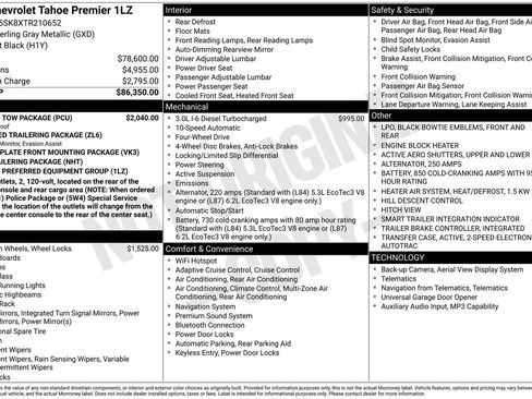 New 2026 Chevrolet Tahoe Premier w/ Sun And Tow Package image 5