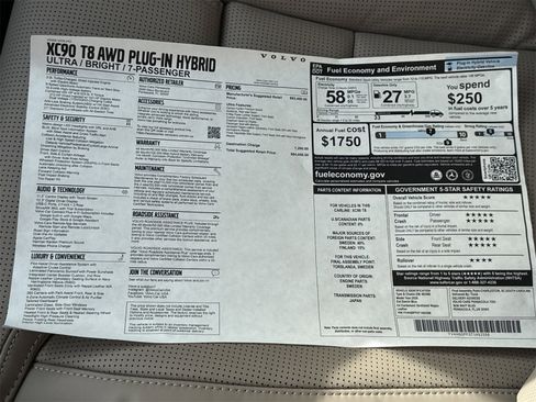 New 2026 Volvo XC90 T8 Ultra image 35