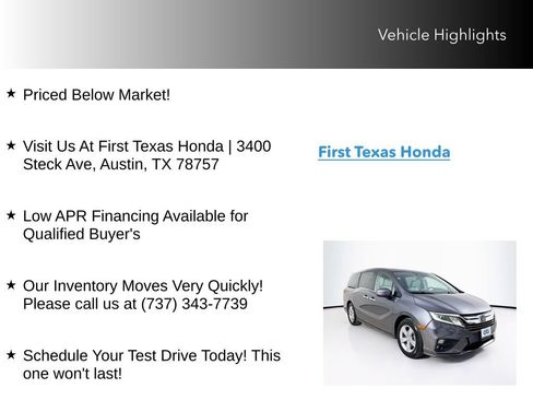 Used 2019 Honda Odyssey EX-L image 10