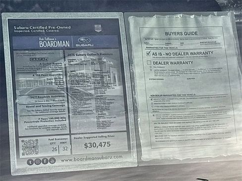 Certified 2025 Subaru Outback Premium image 31