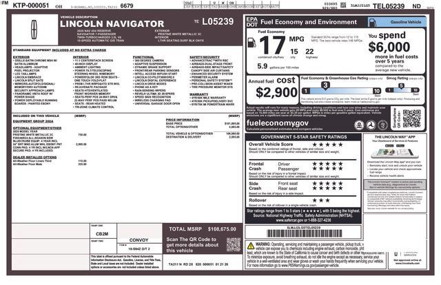 New 2026 Lincoln Navigator Reserve AWD/4WD image 55