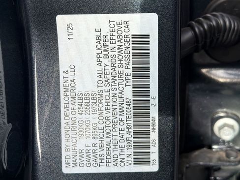 New 2026 Honda Civic Sport Touring image 27