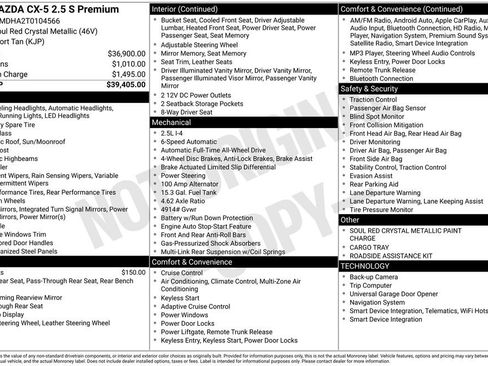 New 2026 MAZDA CX-5 2.5 S w/ Premium Package image 2