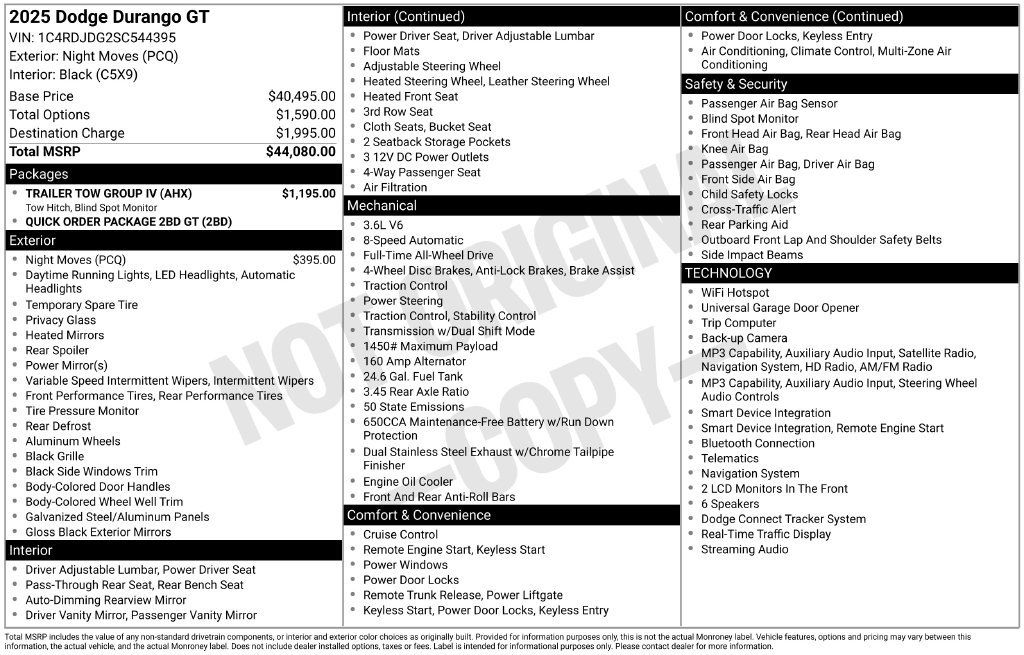 Used 2025 Dodge Durango GT w/ Trailer Tow Group IV AWD/4WD image 3