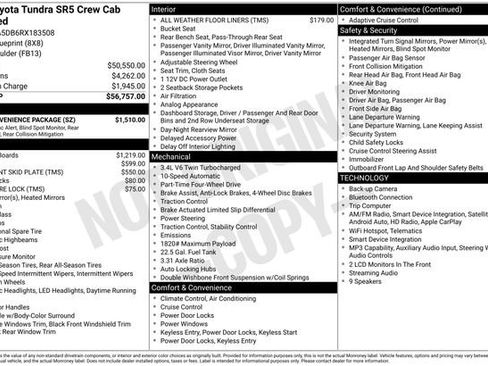 Used 2024 Toyota Tundra SR5 w/ SR5 Convenience Package AWD/4WD image 31