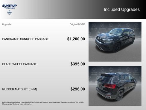 Used 2023 Volkswagen Taos SE w/ Panoramic Sunroof Package FWD image 2