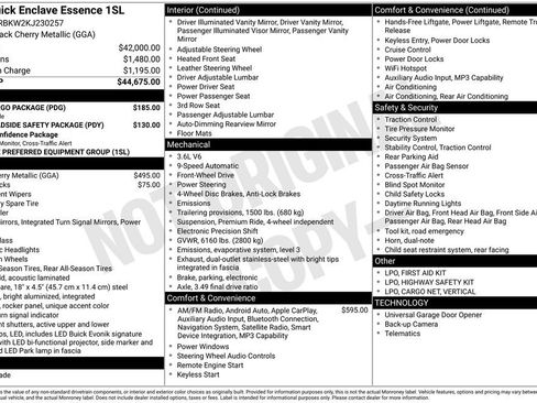 Used 2019 Buick Enclave Essence w/ LPO, Cargo Package image 39