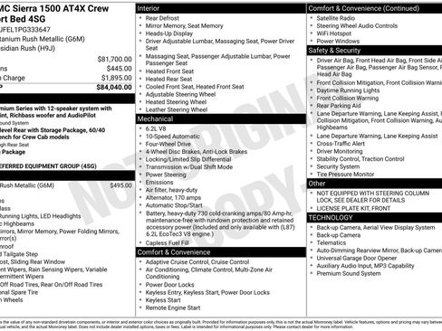 Used 2023 GMC Sierra 1500 AT4X AWD/4WD image 4